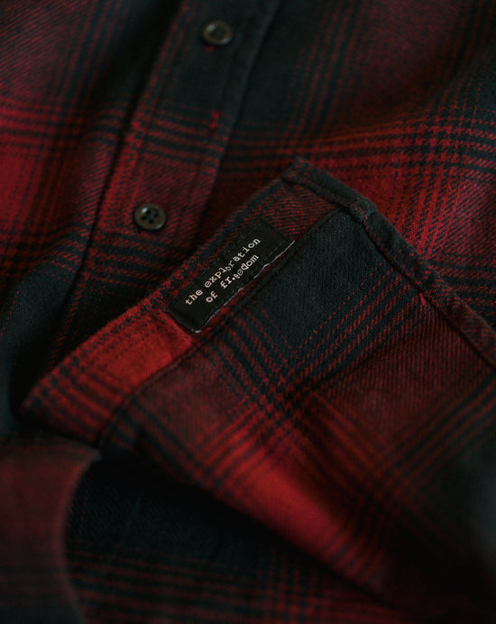 Heritage Plaid Flannel Long Sleeve Shirt 02 Red