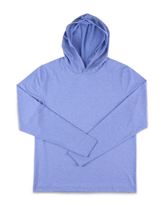 Performance Hooded LS T-Shirt Surf Blue - Foreign Rider Co.