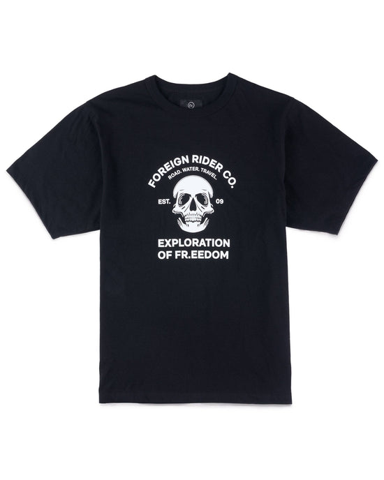 FR. Skull Graphic T-Shirt Black - Foreign Rider Co.