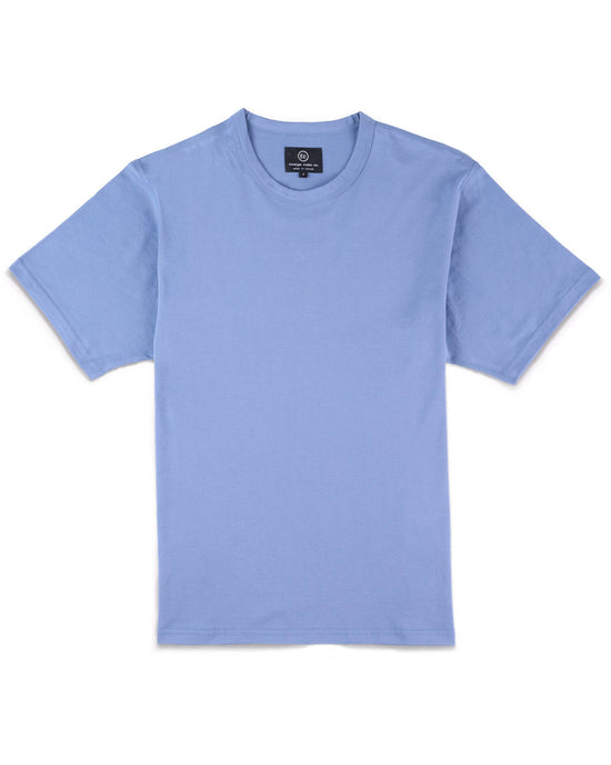 Supima SS T-Shirt Metallic Blue - Foreign Rider Co.