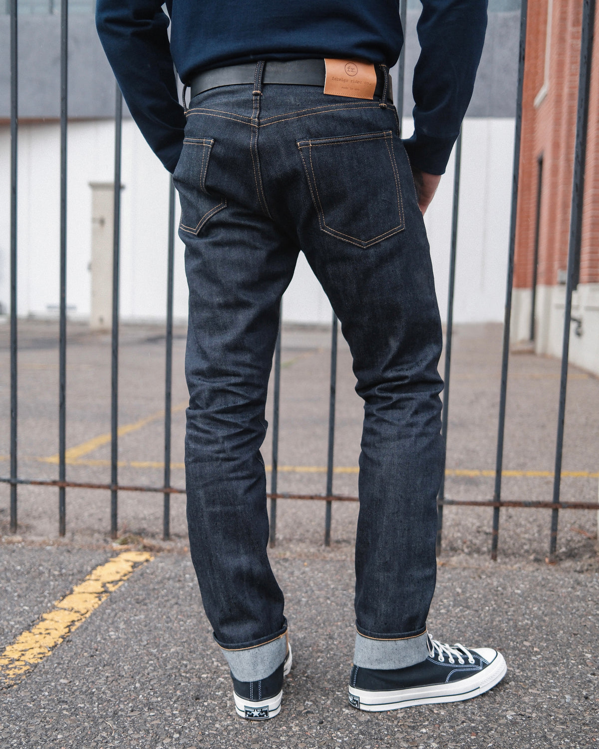 14oz Japanese Selvedge Denim Slim Cut - Indigo