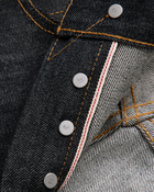 14oz Japanese Selvedge Denim Slim Cut - Indigo/Black