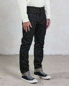 14oz Japanese Selvedge Denim Slim Cut - Indigo/Black