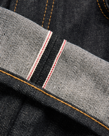 14oz Japanese Selvedge Denim Slim Cut - Indigo/Black