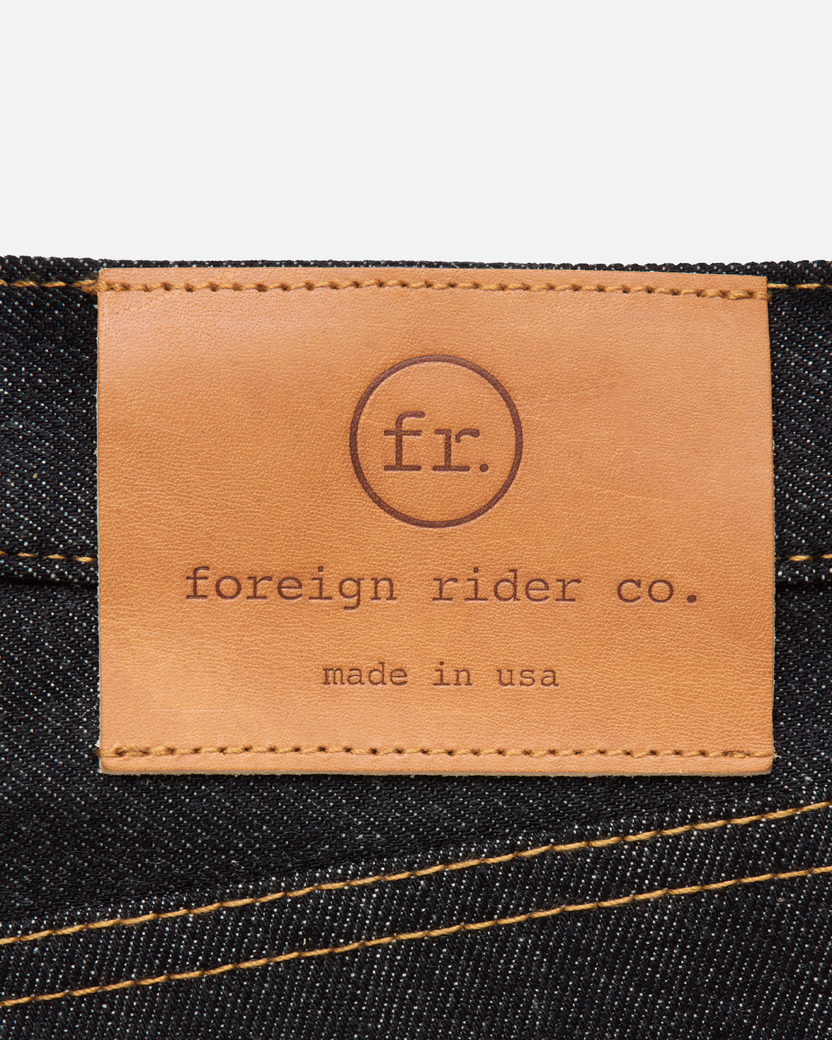 14oz Japanese Selvedge Denim Slim Cut - Indigo/Black