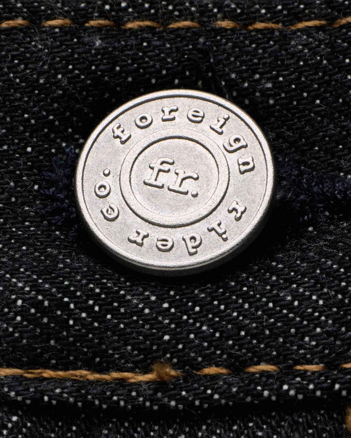 14oz Japanese Selvedge Denim Slim Cut - Indigo/Black