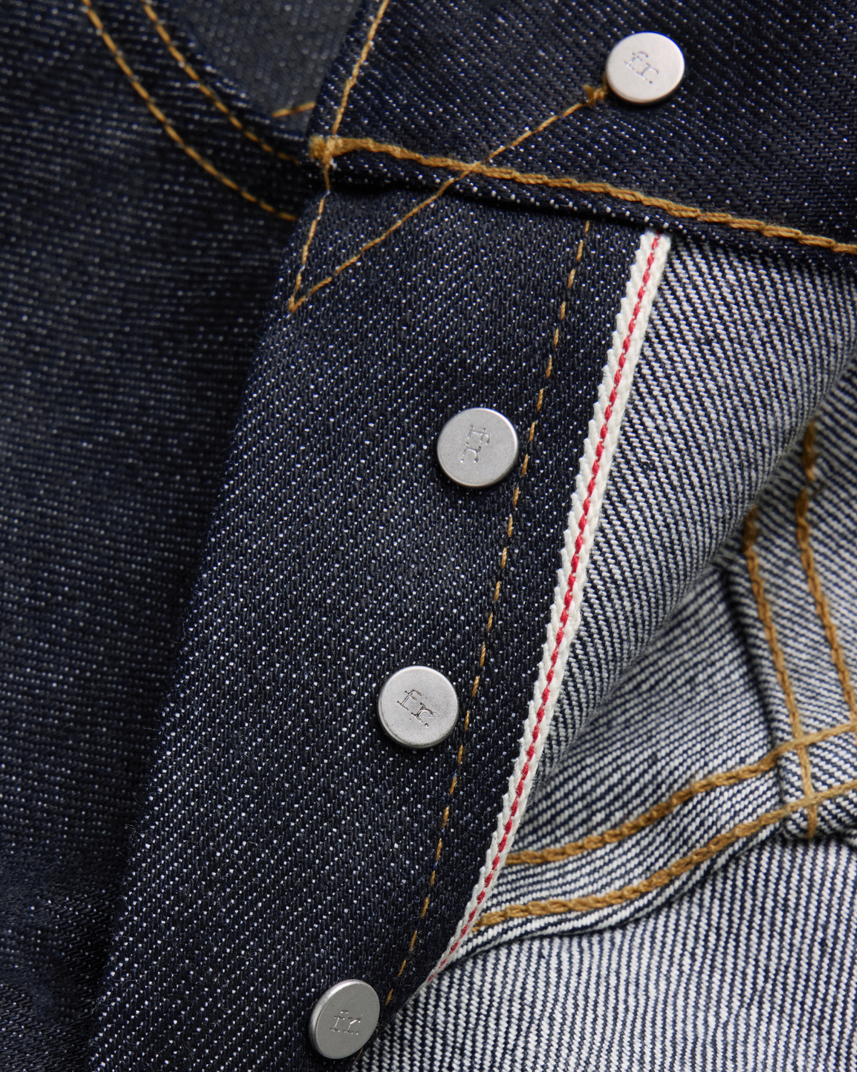 14oz Japanese Selvedge Denim Slim Cut - Indigo