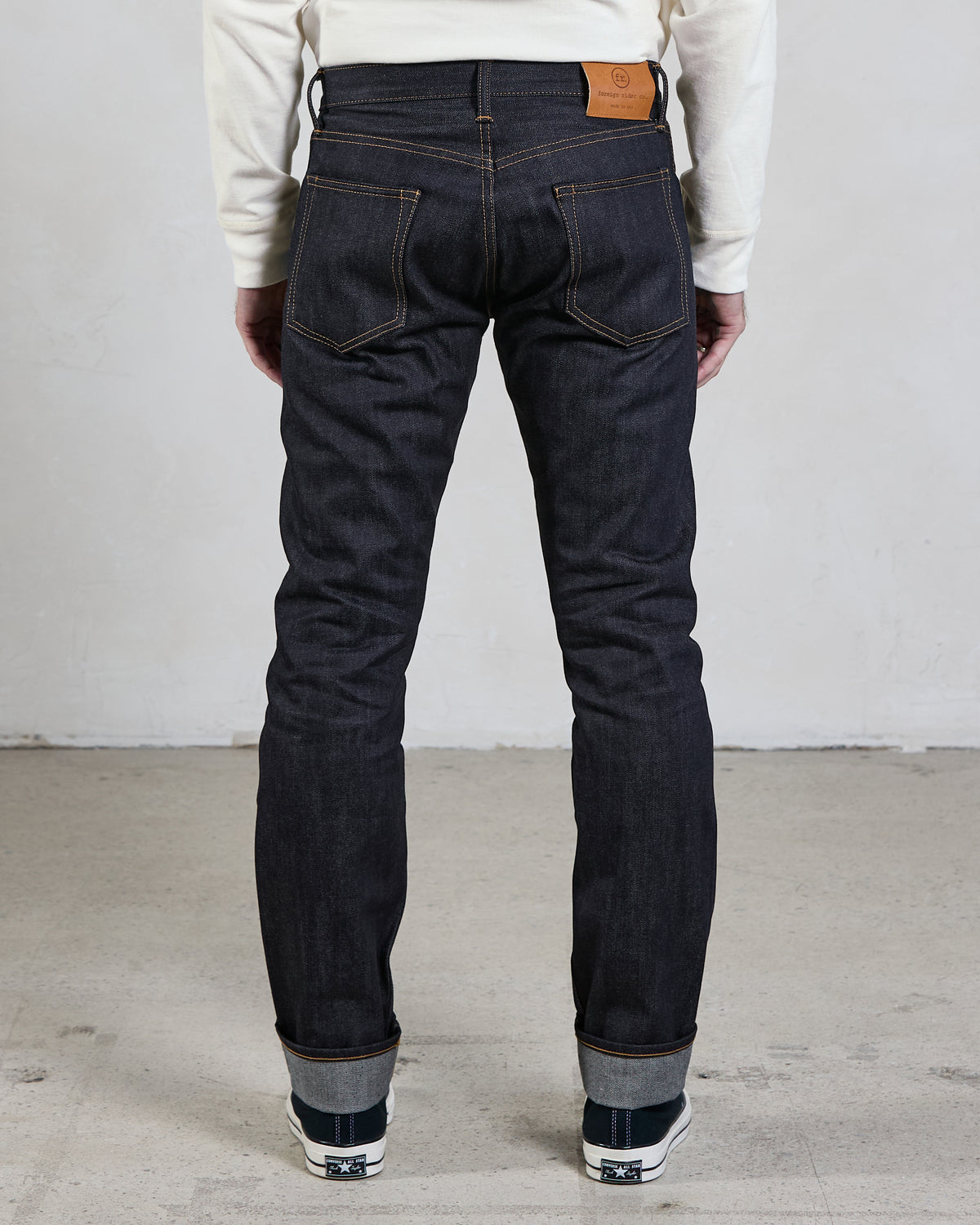 14oz Japanese Selvedge Denim Slim Cut - Indigo