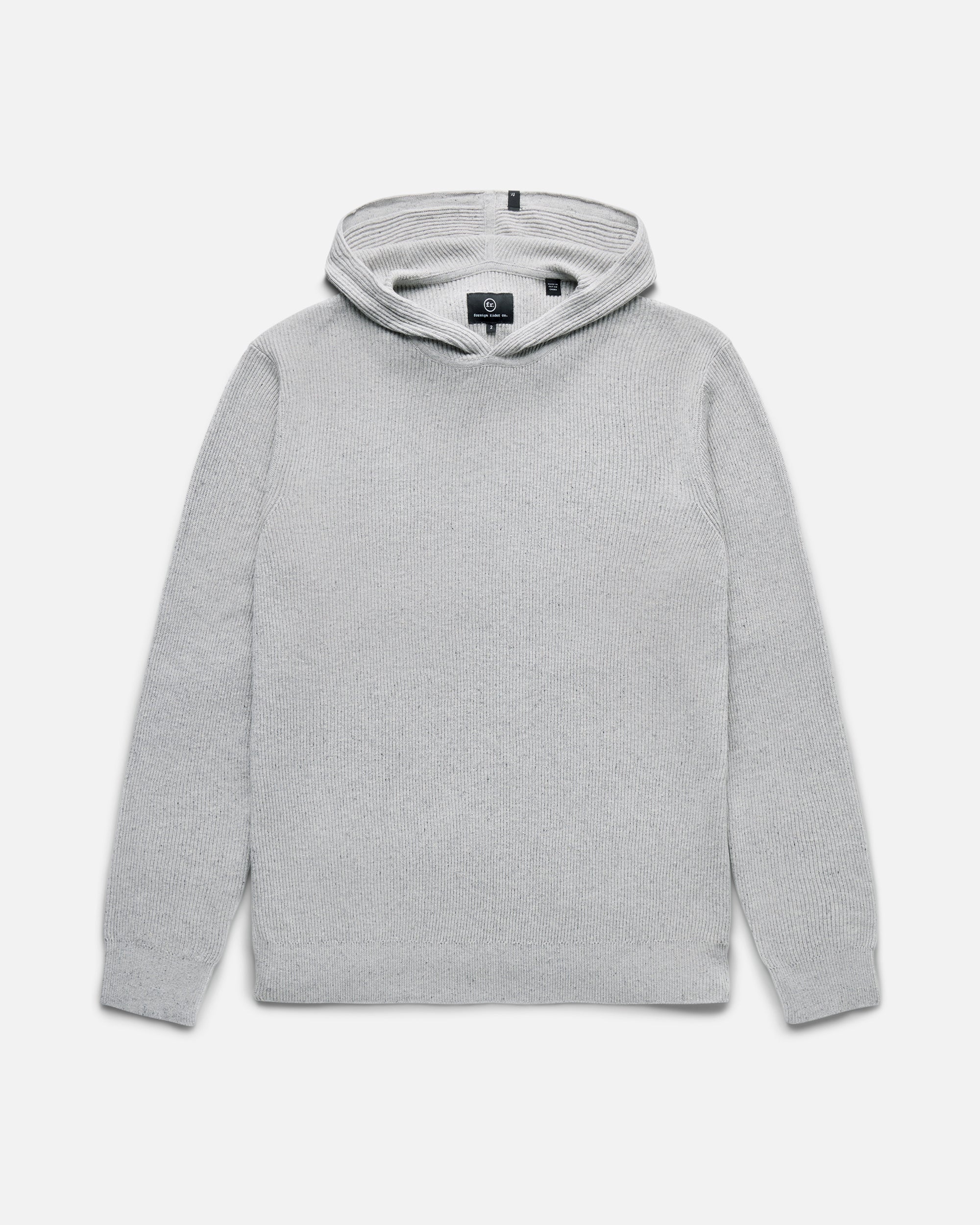 Hooded Ribbed Sweater - Foreign Rider Co.
