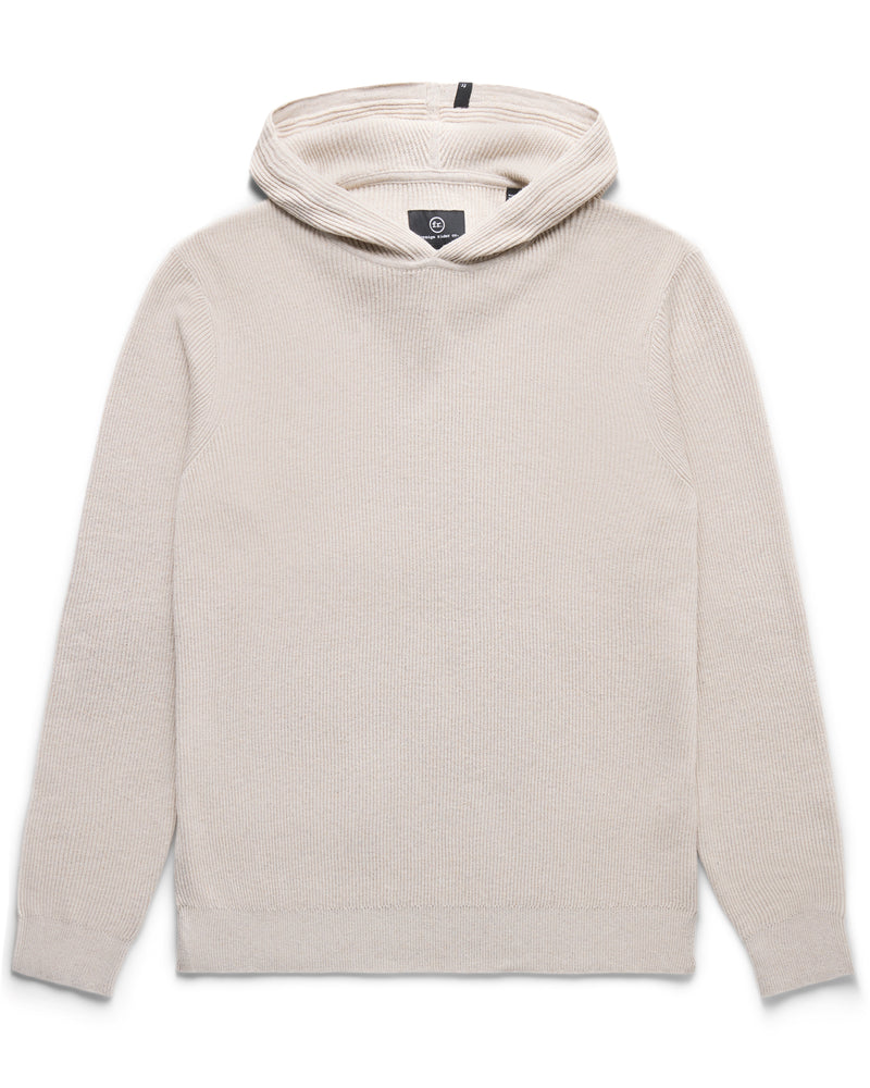Hooded Ribbed Sweater - Foreign Rider Co.