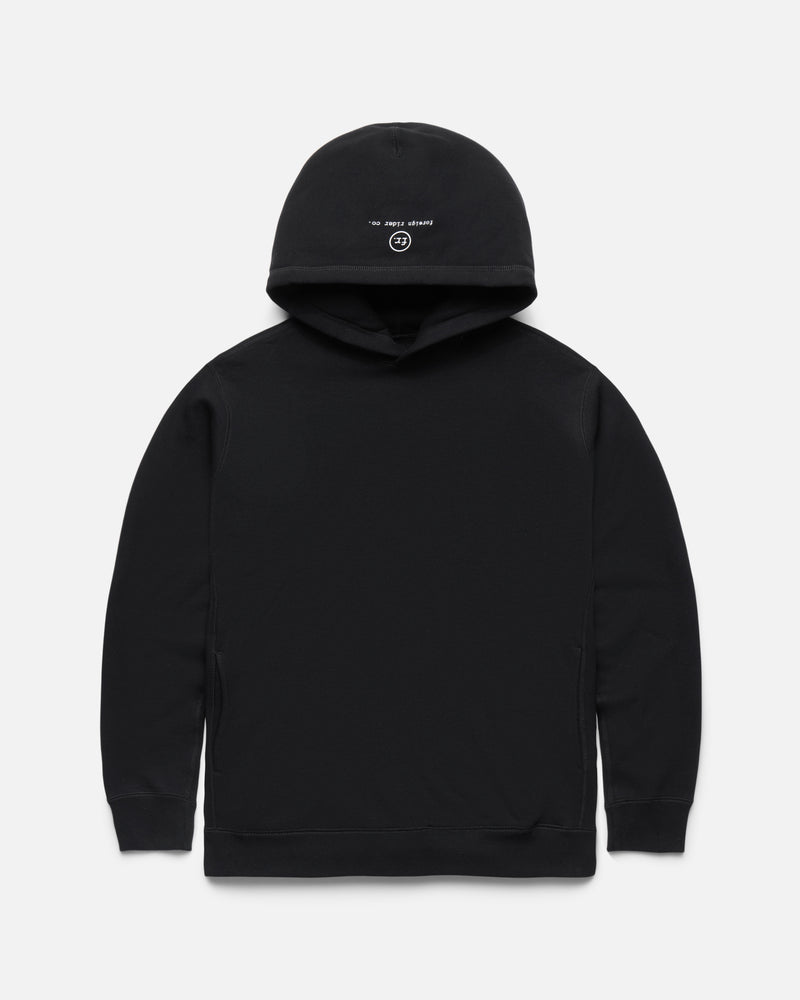 Analog FR. Heavyweight Hooded Pullover Black - Foreign Rider Co.