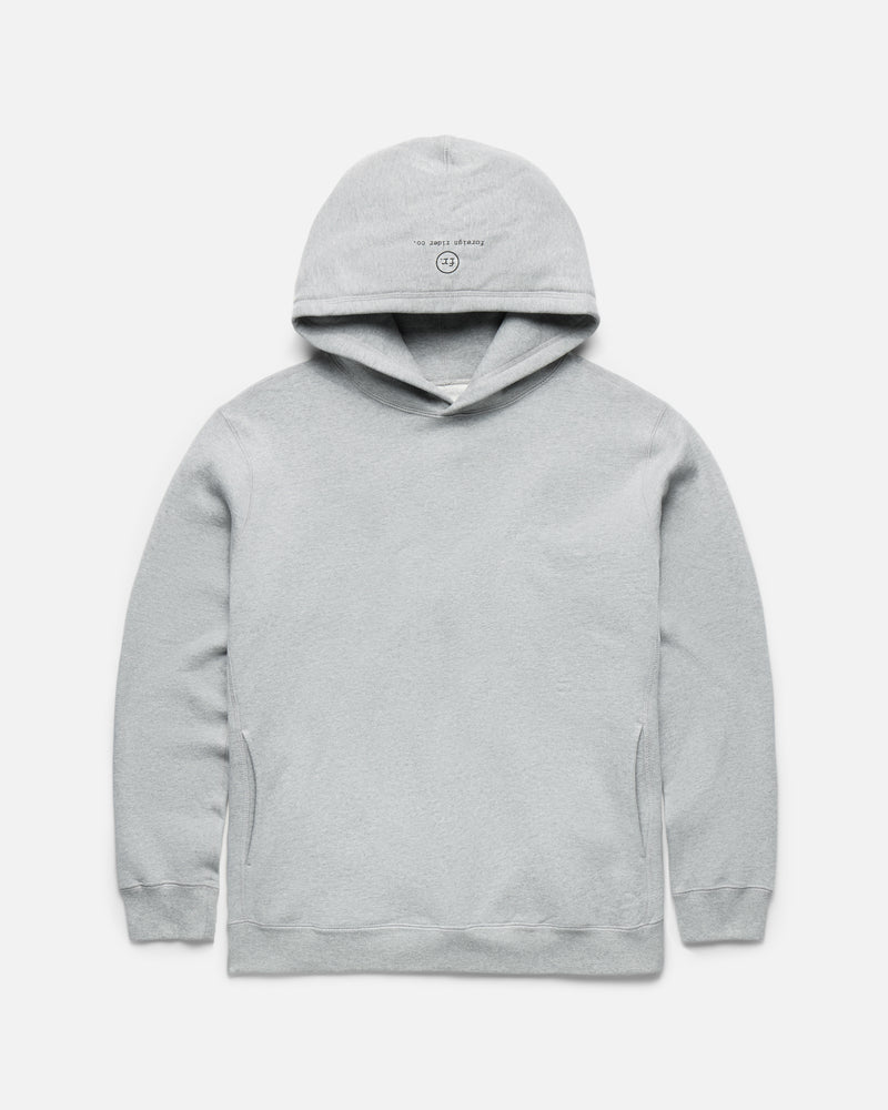 Analog FR. Heavyweight Hooded Pullover Light Grey - Foreign Rider Co.