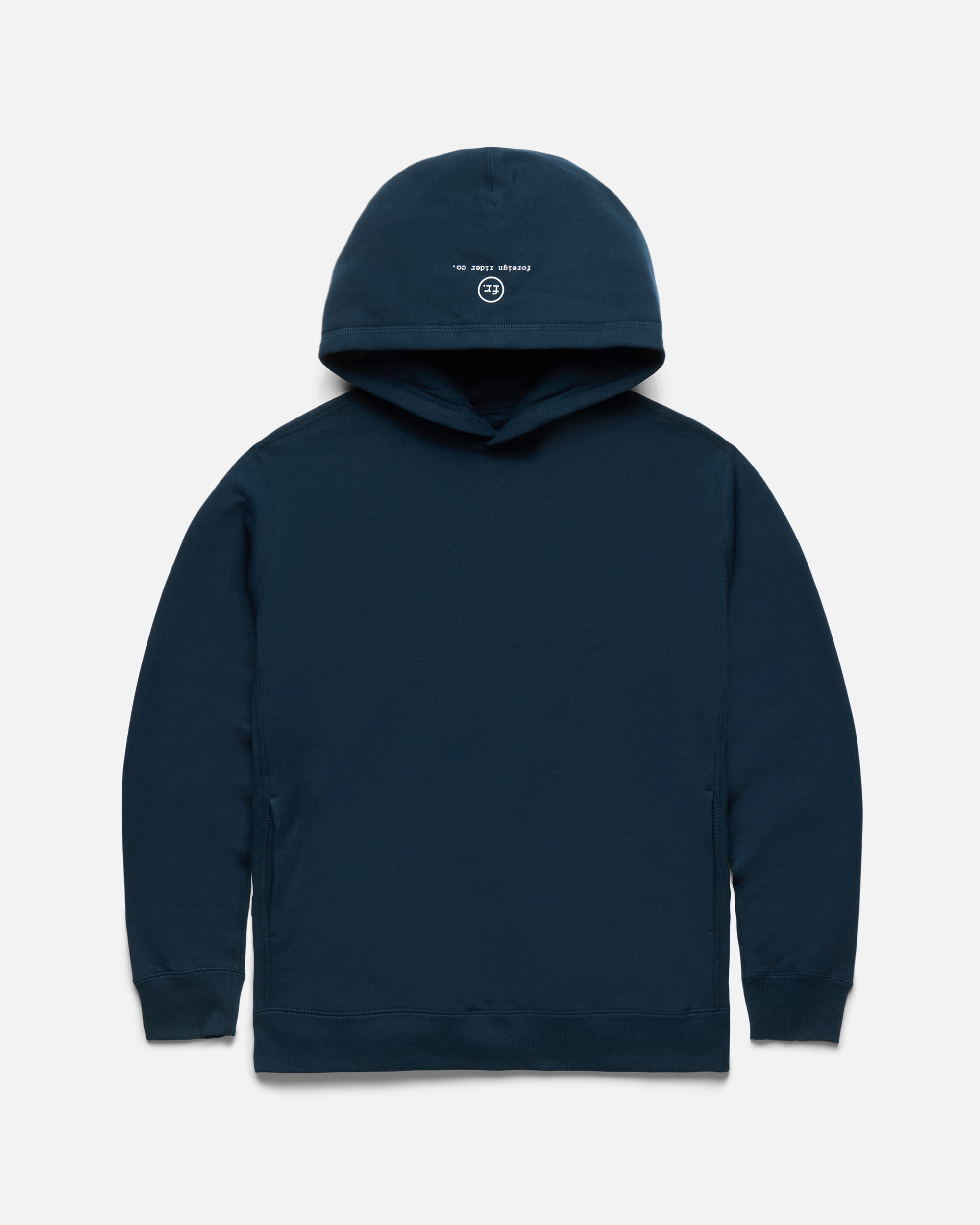 Analog FR. Heavyweight Hooded Pullover Navy - Foreign Rider Co.