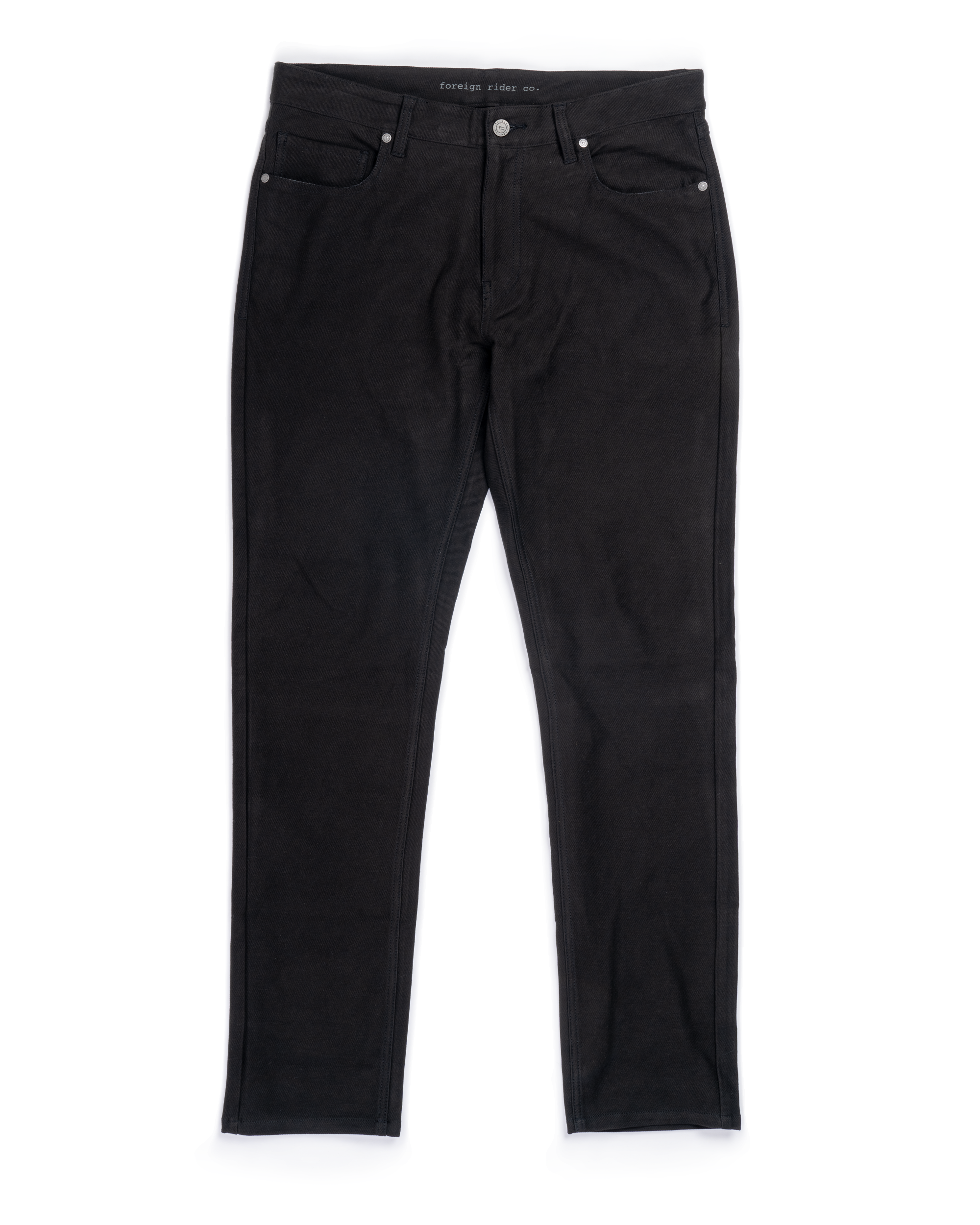 5 Pocket Organic Cotton Pant Black - Foreign Rider Co.