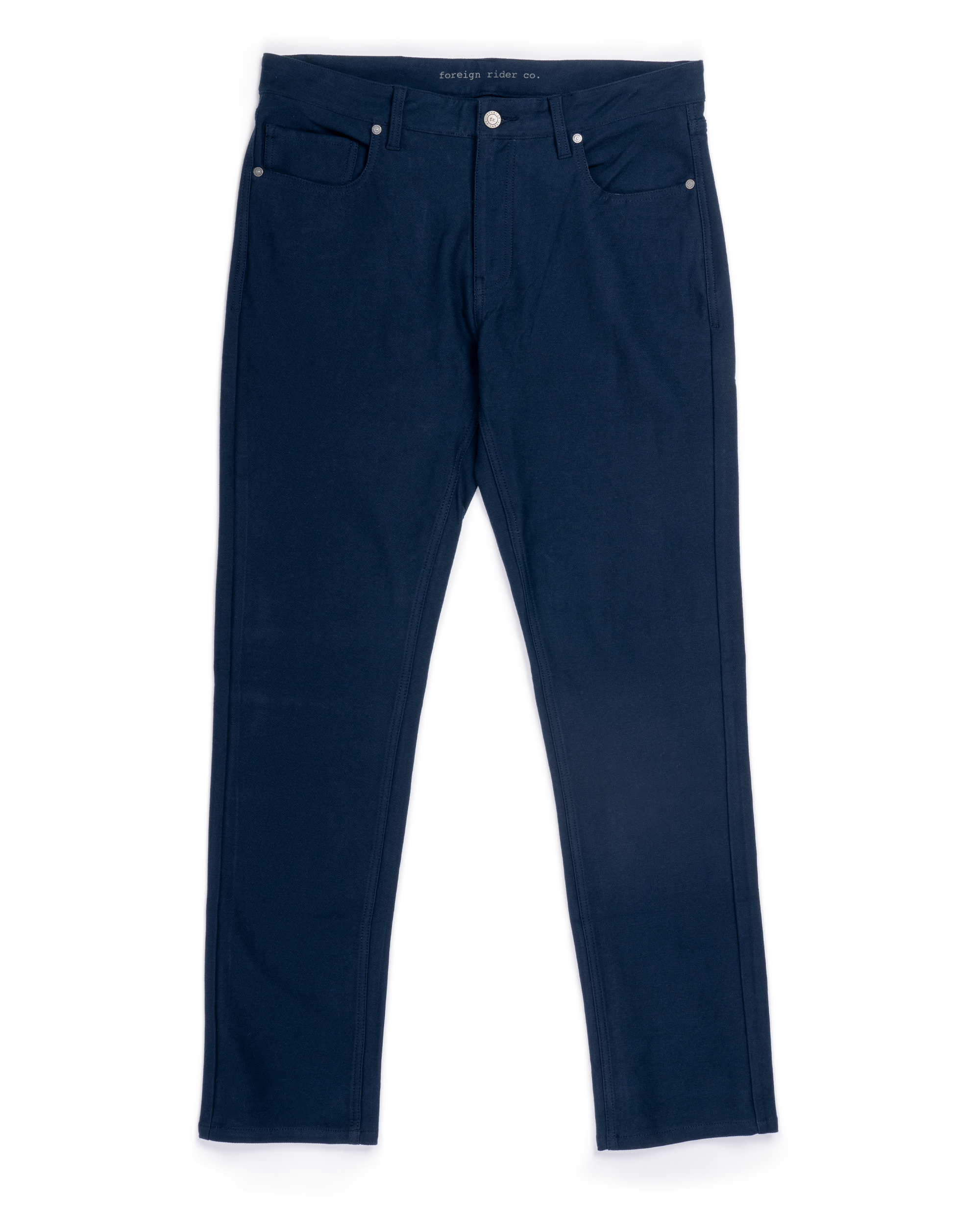 5 Pocket Organic Cotton Pant Navy - Foreign Rider Co.
