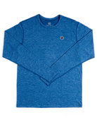 FR. Merino Base Layer Long Sleeve Blue Heather - Foreign Rider Co.
