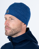 Foreign Rider Co Nuyarn Merino Wool Blue Heather Beanie One Size On Model