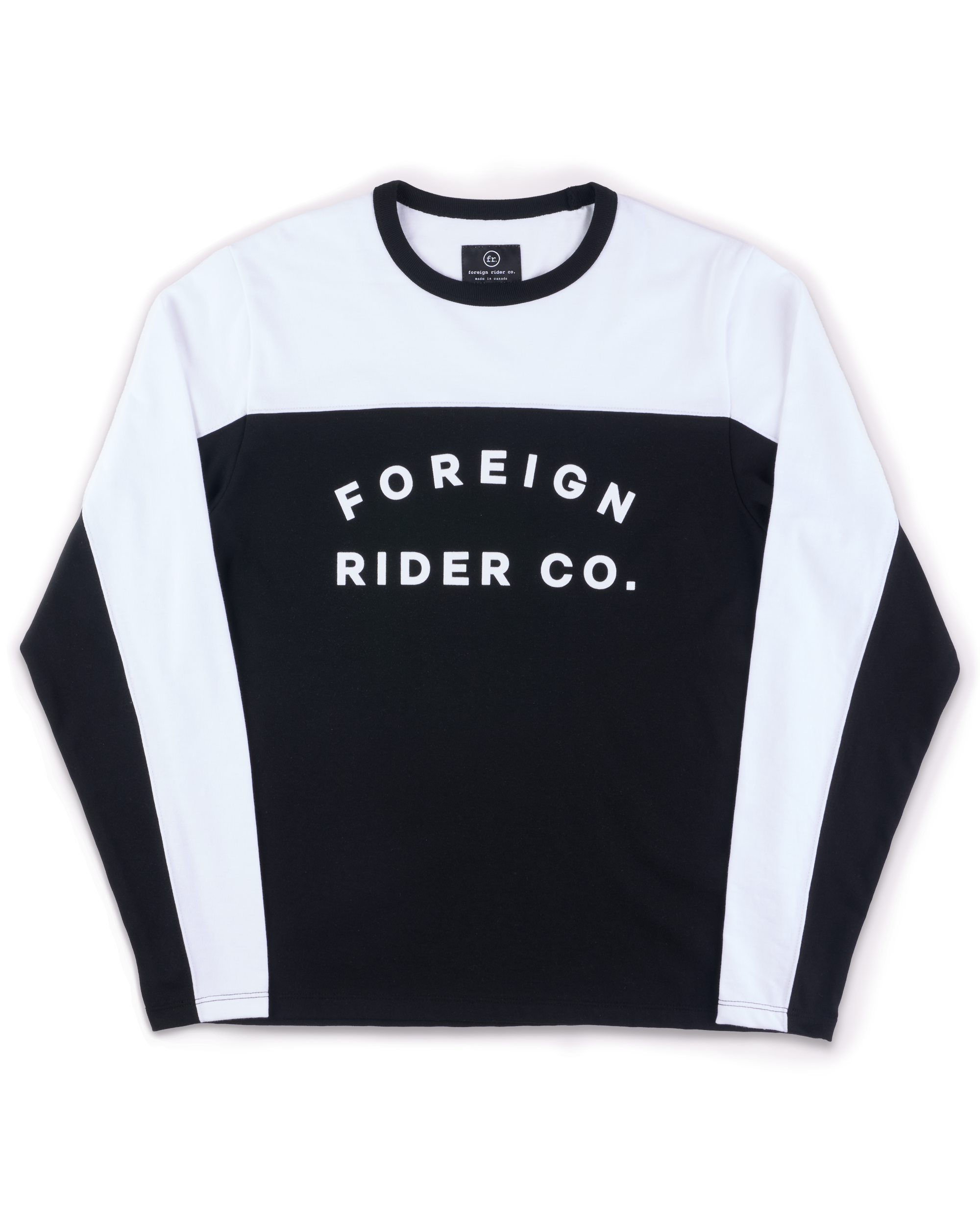 FR. Moto Jersey Black / White - Foreign Rider Co.