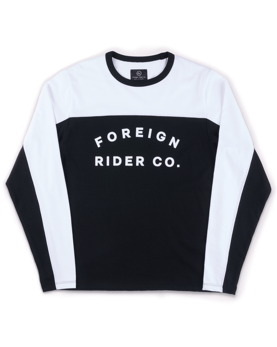FR. Moto Jersey Black / White - Foreign Rider Co.