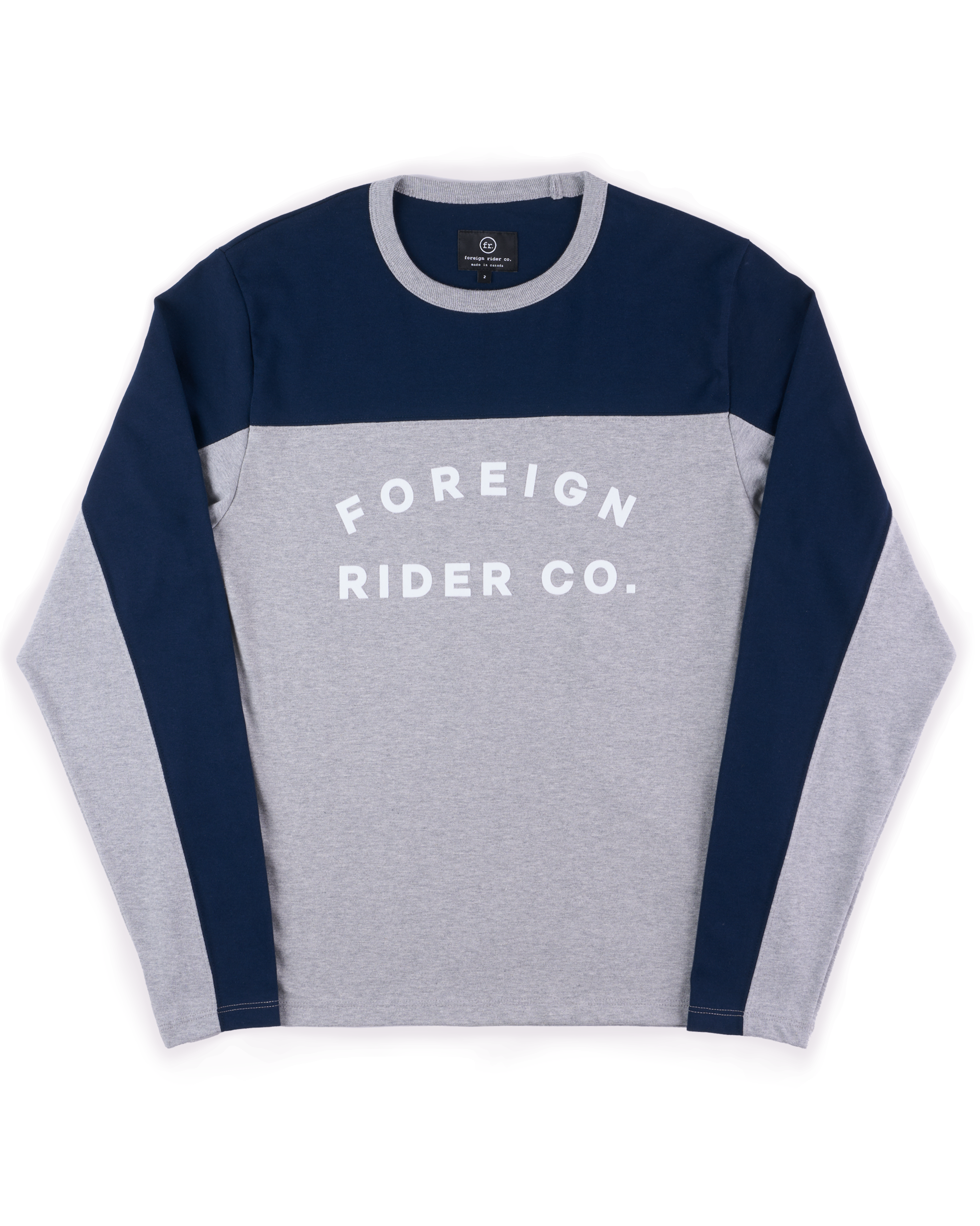 FR. Moto Jersey Navy / Grey - Foreign Rider Co.