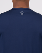 Foreign Rider Co Technical Fabric Navy Short Sleeve T-Shirt Top Back FR Logo Detail