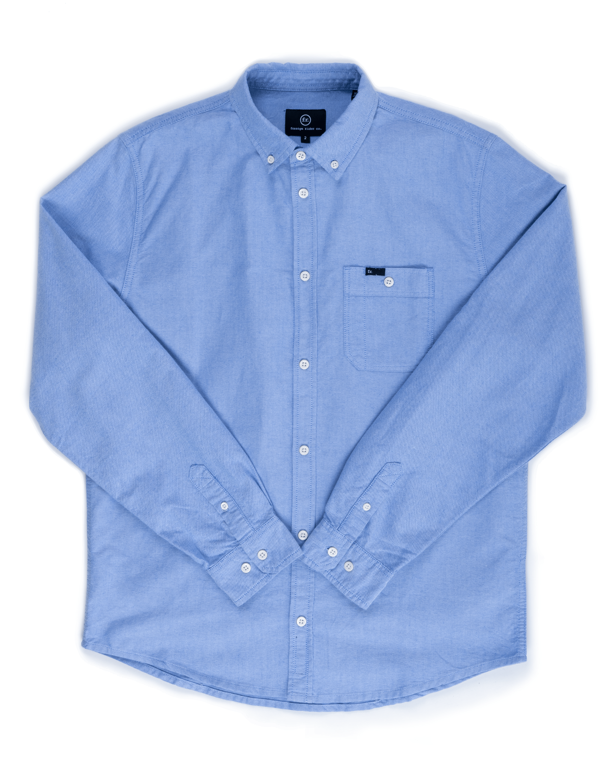 FR. Utility Button Down Oxford Blue - Foreign Rider Co.