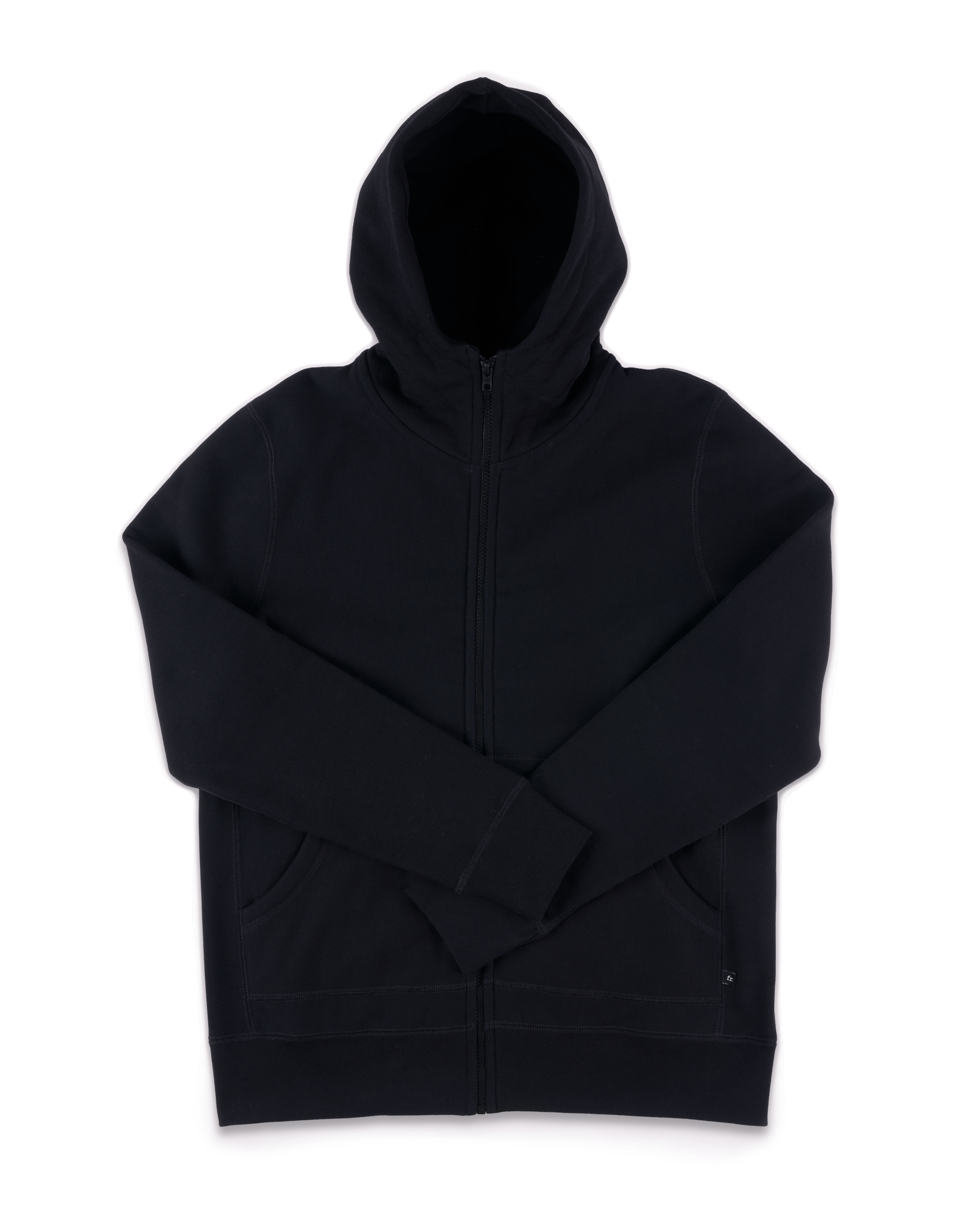 Zip front sales high neck sweatshirt