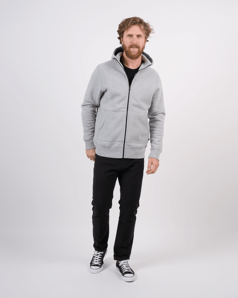 Foreign Rider Co Cotton Grey High Neck Hooded Sweater Model size 3(L)