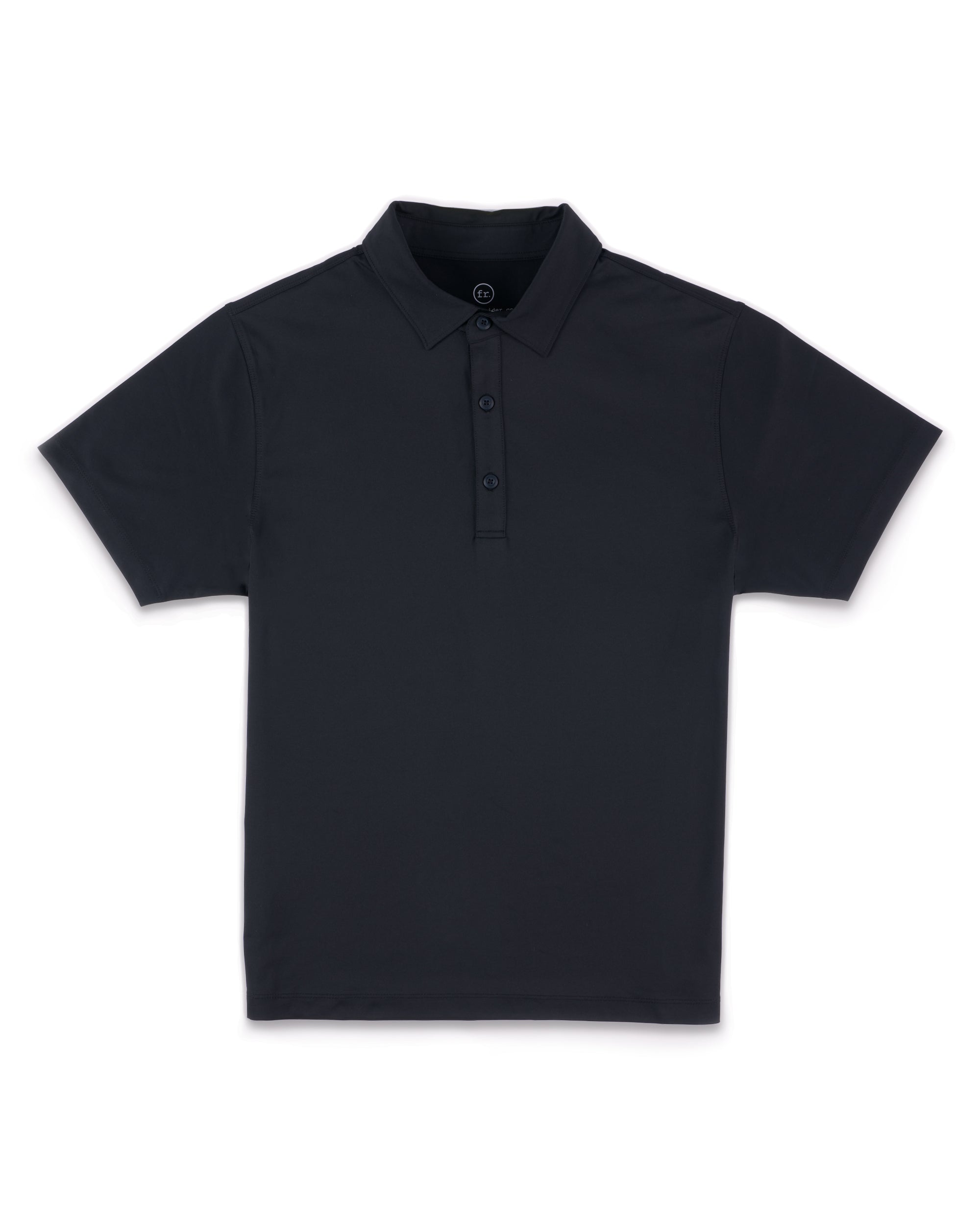 black performance polo
