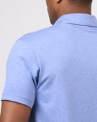 Foreign Rider Co Technical Fabric Surf Blue Polo Shoulder Detail