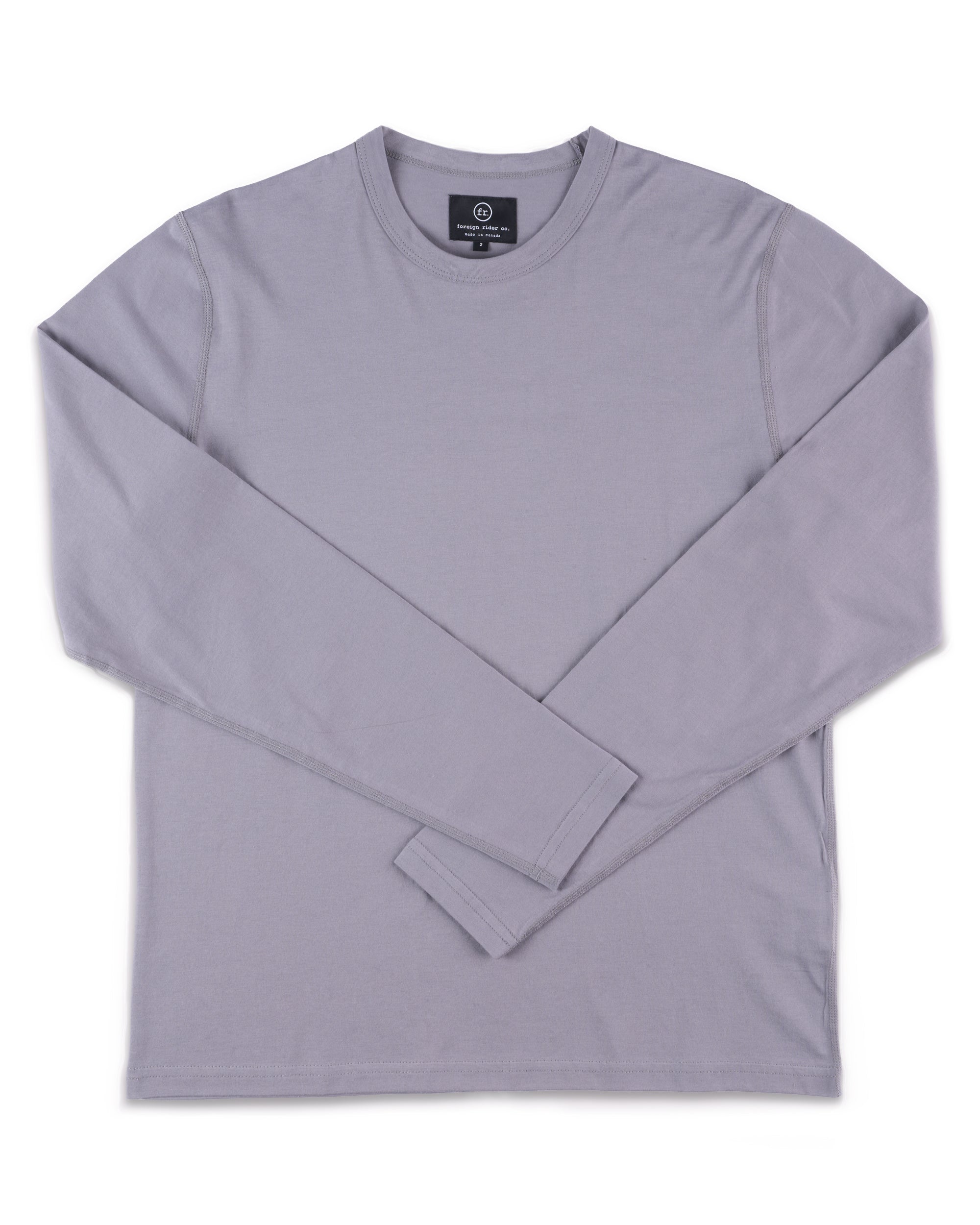 Supima LS T-Shirt Grey - Foreign Rider Co.