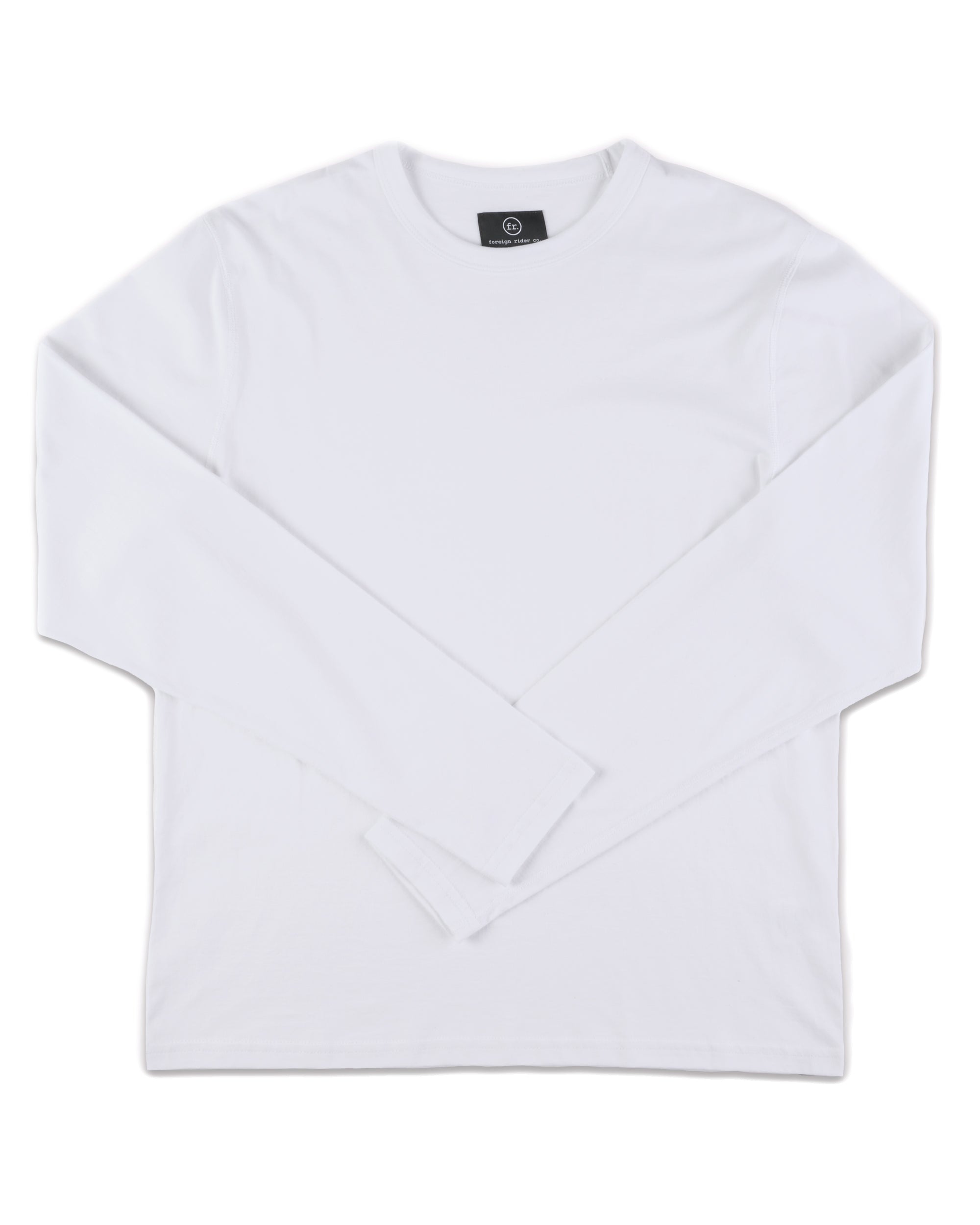 Supima LS T-Shirt White - Foreign Rider Co.