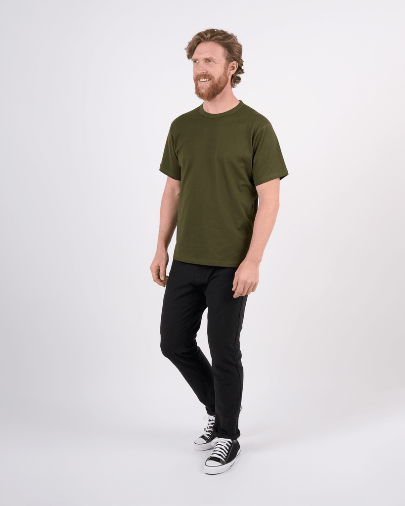 Foreign Rider Co Supima Cotton Olive Short Sleeve T-Shirt Size 3(L)