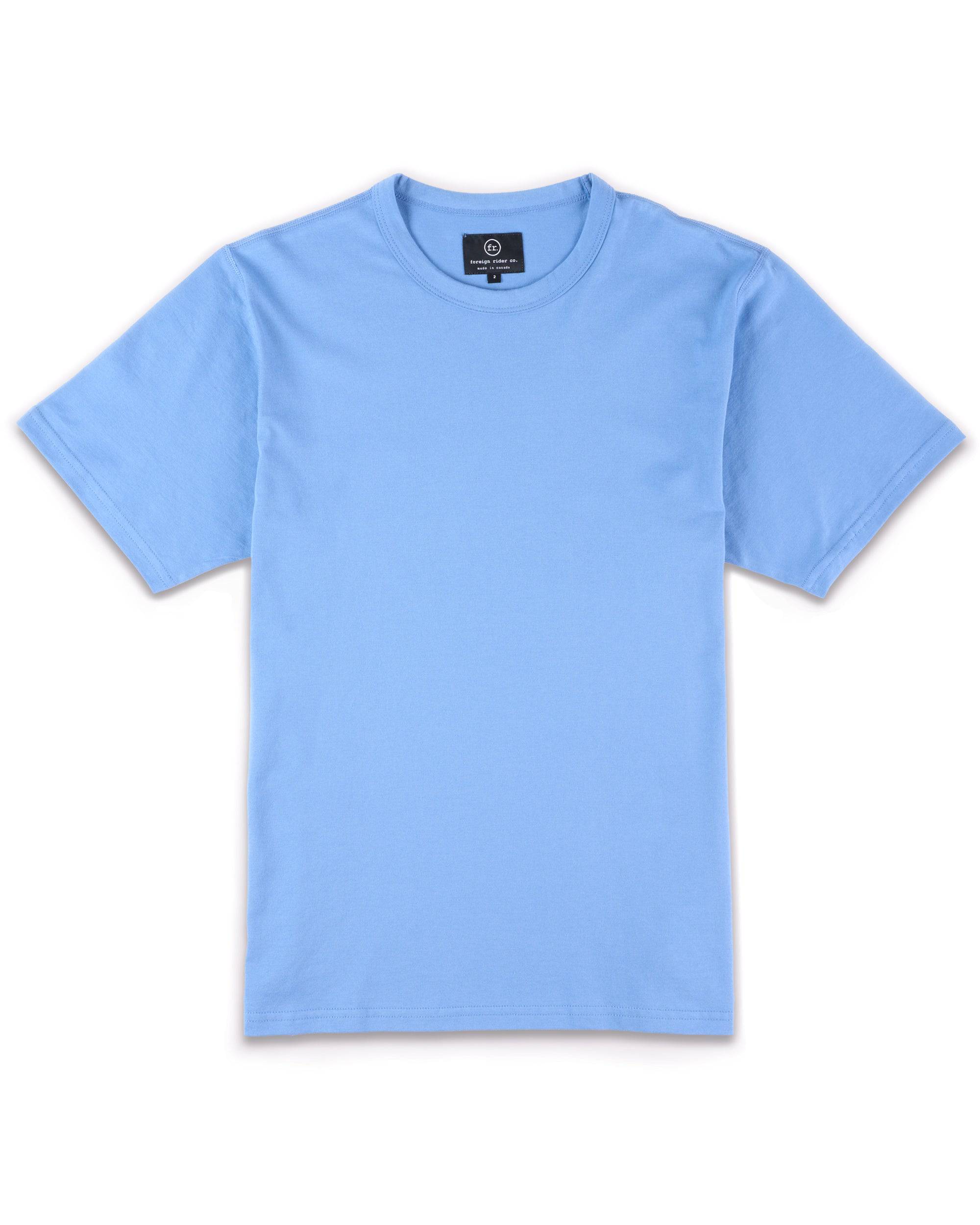 Supima SS T-Shirt Mid Blue - Foreign Rider Co.