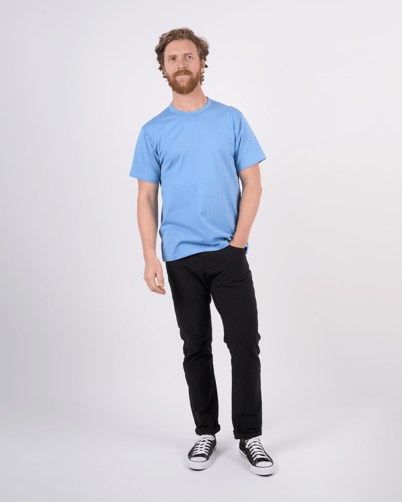 Foreign Rider Co Supima Cotton Surf Blue Short Sleeve T-Shirt Size 3(L)