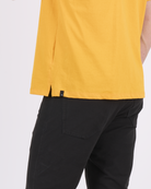 Foreign Rider Co Cotton Yellow Tiger Graphic T-shirt Bottom Split Side Seam Detail