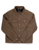 Waxed Canvas Utility Jacket Brown - Foreign Rider Co.