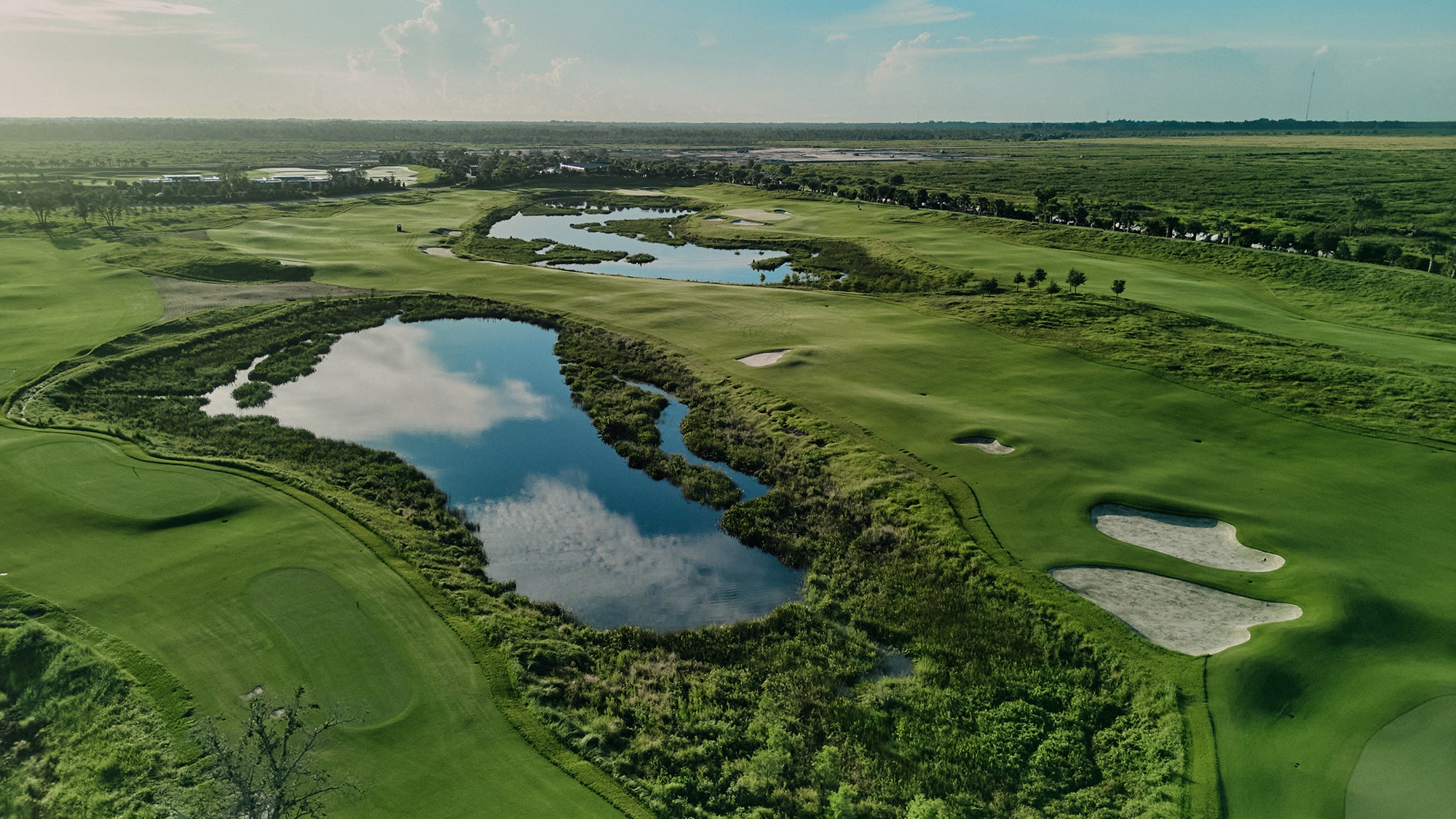 Overhead view of GROVE XXIII golf course in Florida