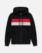 Striped Full Zip Hooded Sweatshirt - Foreign Rider Co.