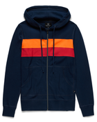 Striped Full Zip Hooded Sweatshirt - Foreign Rider Co.