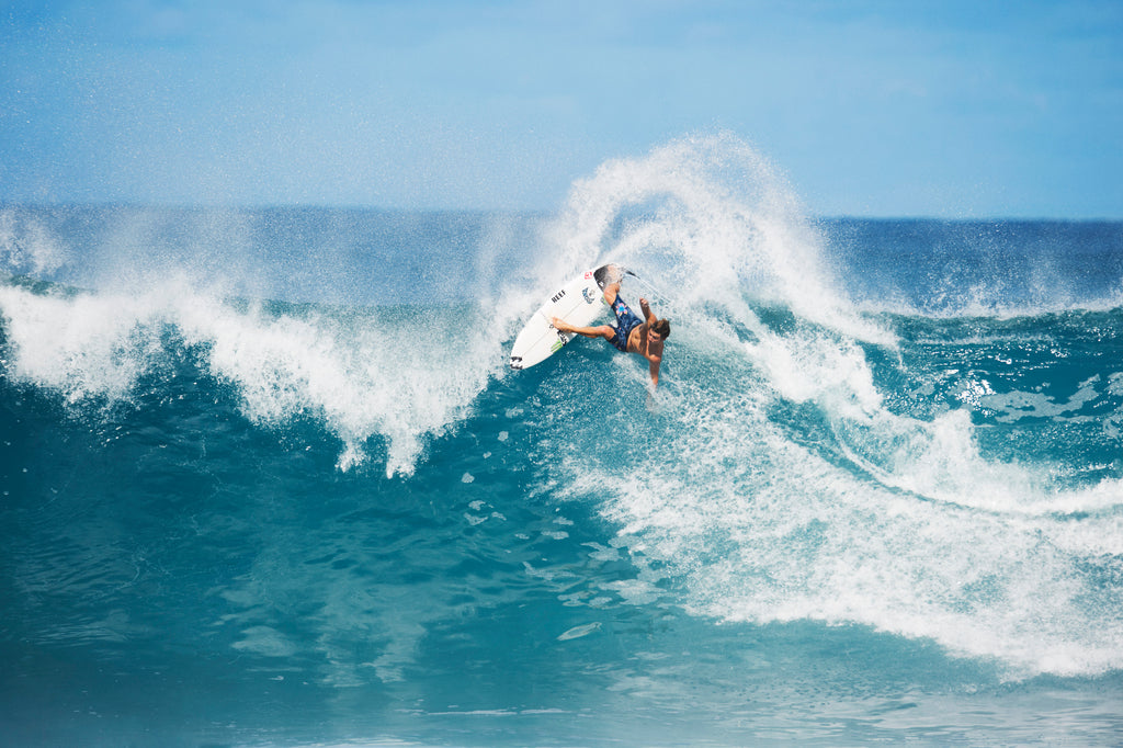 Man surfing on a wave