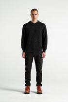 Hooded Ribbed Sweater - Foreign Rider Co.