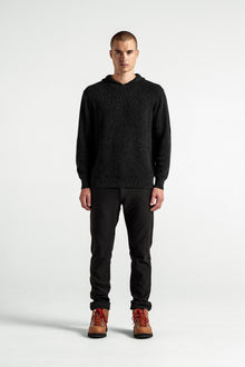 Hooded Ribbed Sweater - Foreign Rider Co.