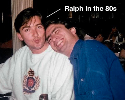 Photo of a young Ralph Dunning in the 80s wearing a Polo sweatershirt
