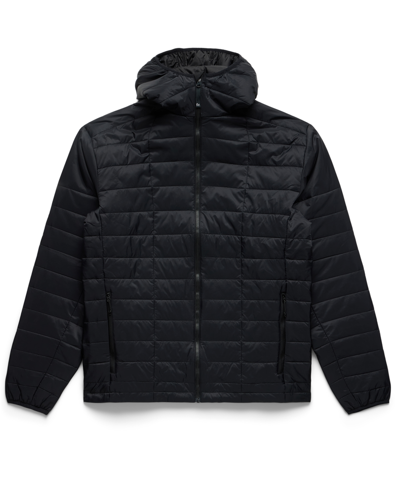 Insulated Hooded Jacket Black - Foreign Rider Co.