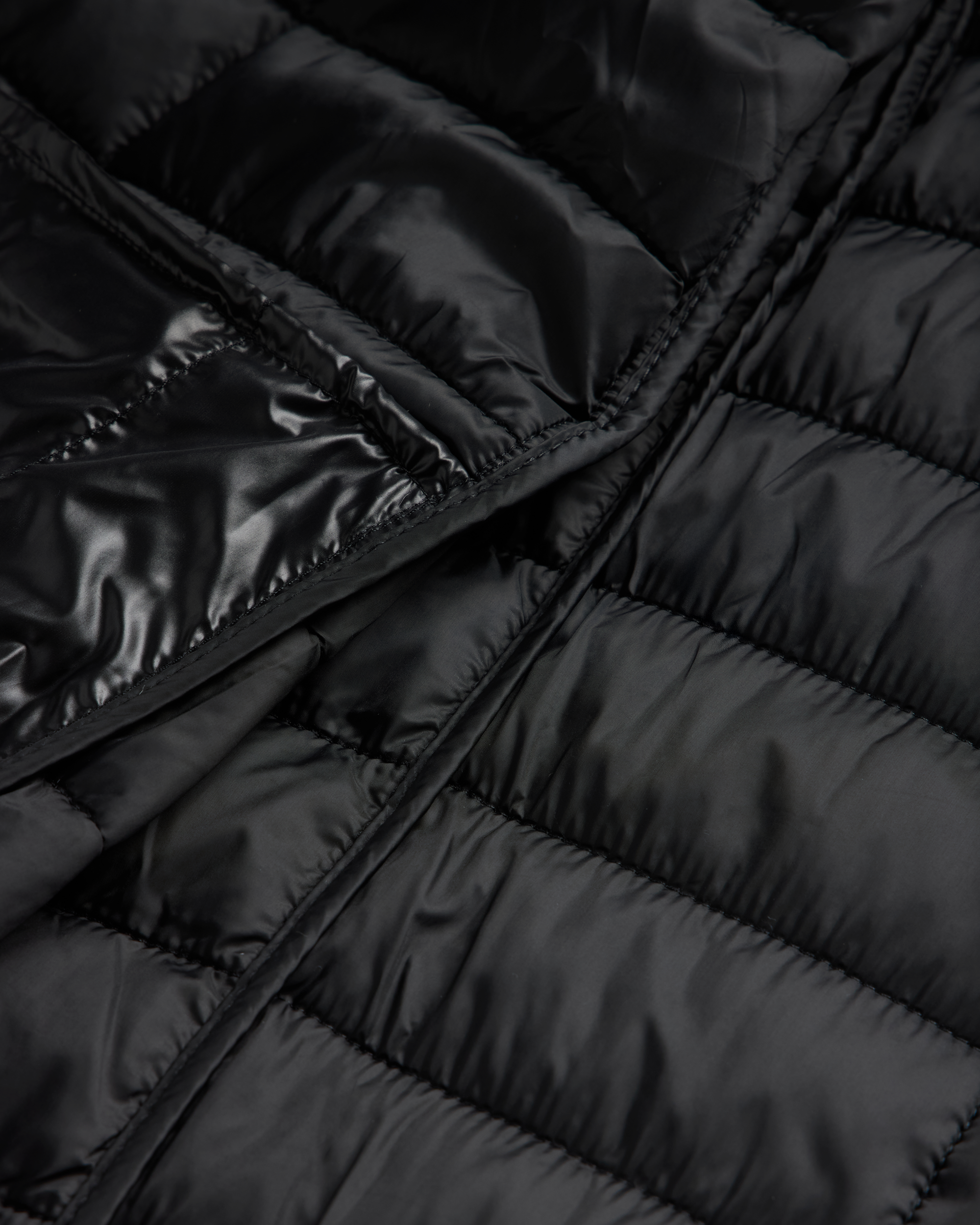 Insulated Hooded Jacket Black - Foreign Rider Co.