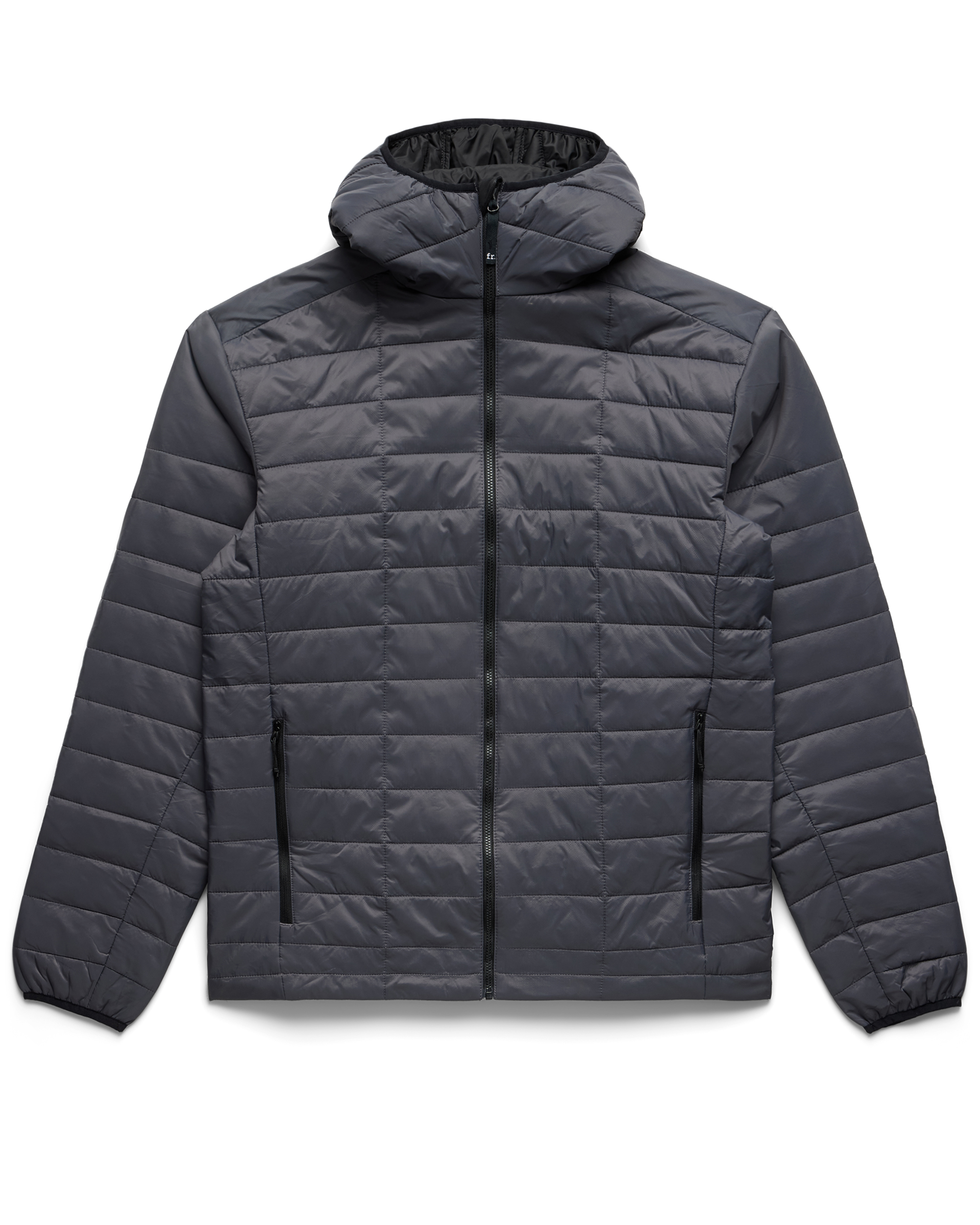 Insulated Hooded Jacket Grey - Foreign Rider Co.