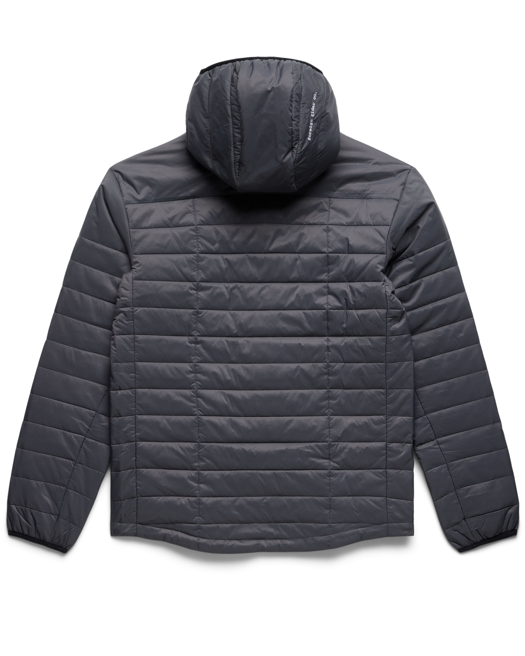 Insulated Hooded Jacket Grey - Foreign Rider Co.