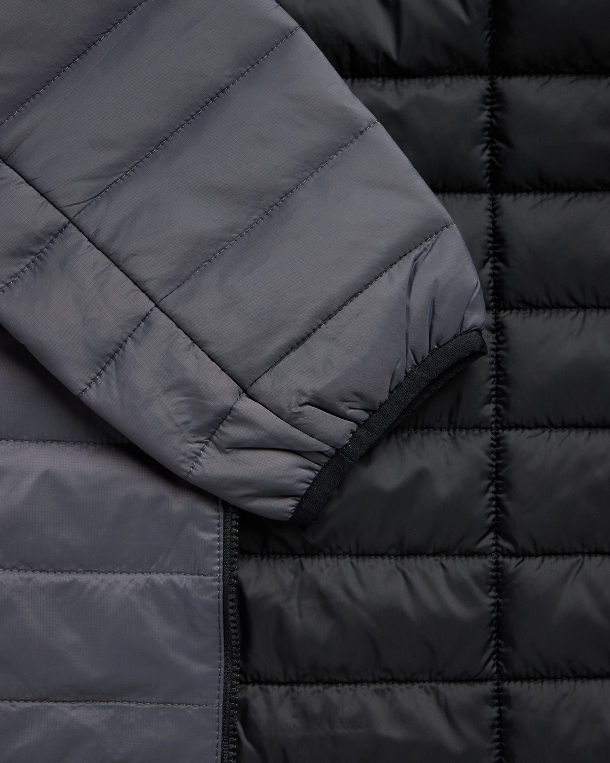 Insulated Hooded Jacket Grey - Foreign Rider Co.