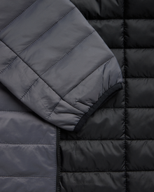 Insulated Hooded Jacket Grey - Foreign Rider Co.